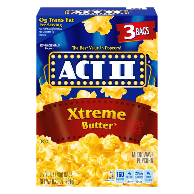 Xtreme Butter Microwave Popcorn - 3 ct
