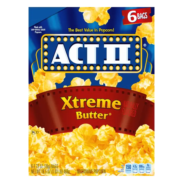 Xtreme Butter Microwave Popcorn - 6 ct