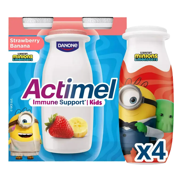 Kids Strawberry Banana Yoghurt Drink 4x100g