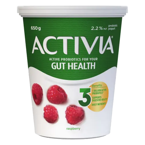 2.2% Yogurt With Probiotics Raspberry Flavour 650 g