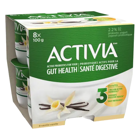 2.2% Yogurt With Probiotics Vanilla 8 x 100 g