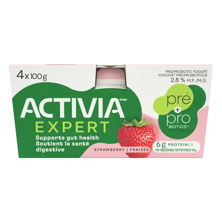 Expert Yogurt Pre & Probiotics Strawberry 4 x 100 g