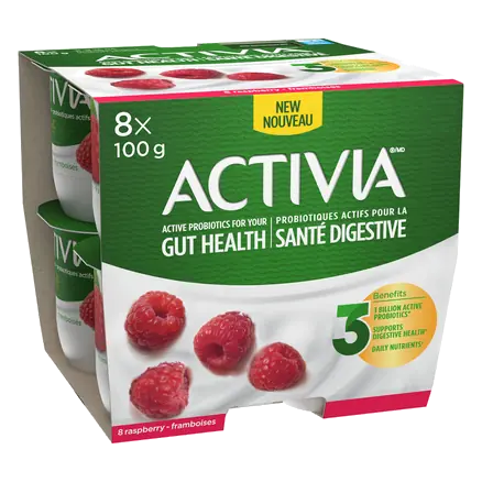 Probiotic Yogurt Raspberry 8 x 100 g