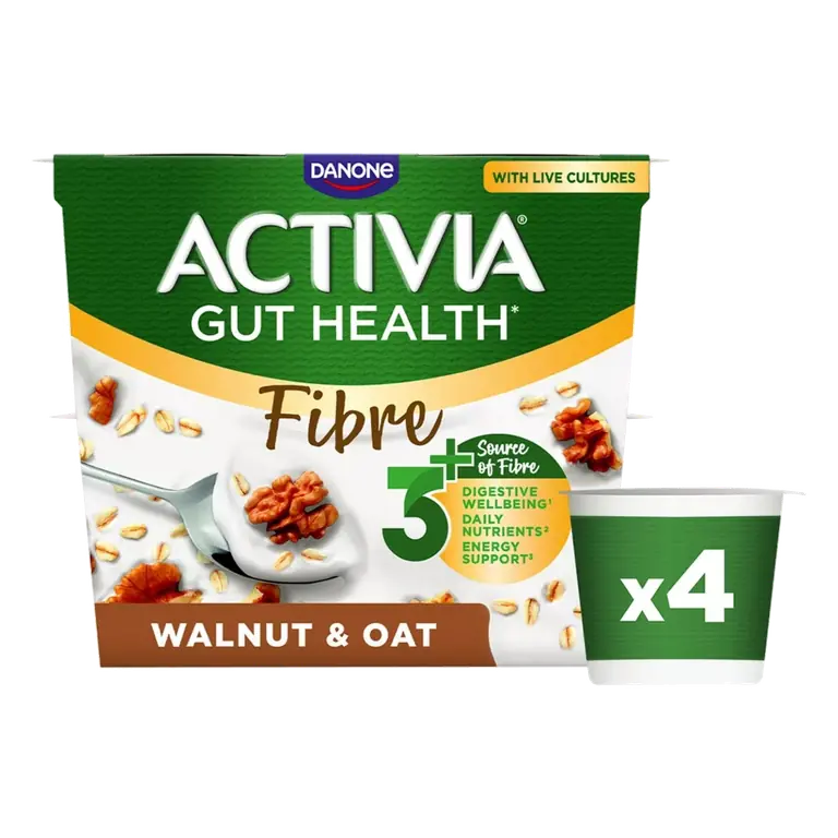 Fibre Walnut & Oats Gut Health Breakfast Yoghurt Multipack