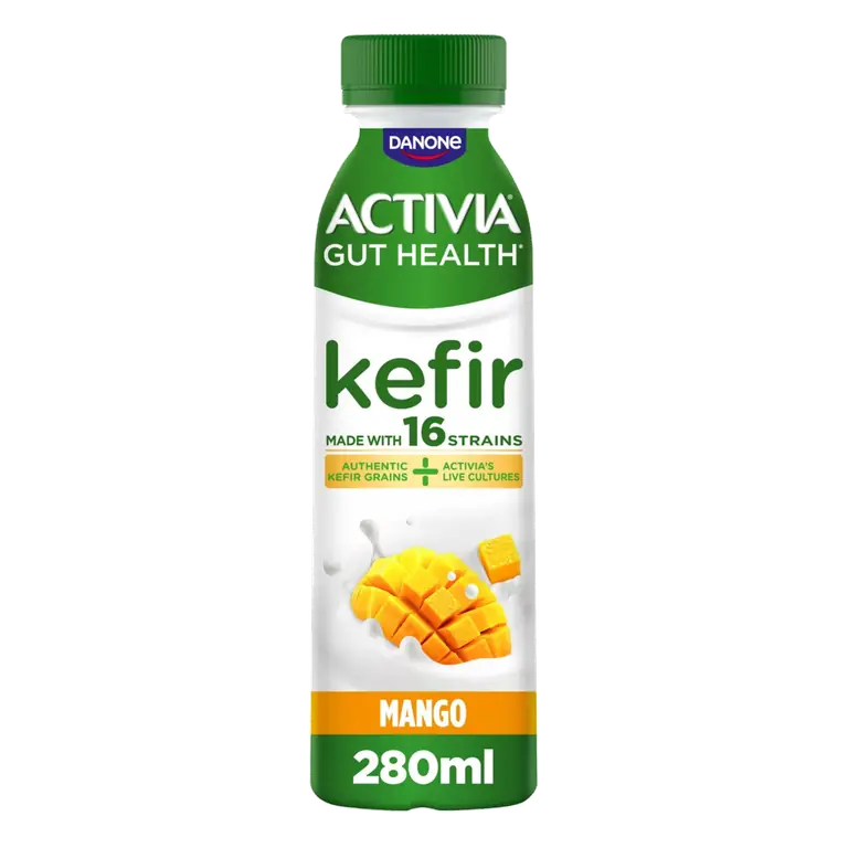 Activia Kefir Mango Gut Health Fruit Yoghurt Drink, 280g