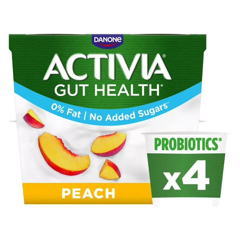 Peach Fat Free Gut Health Fruit Yoghurt