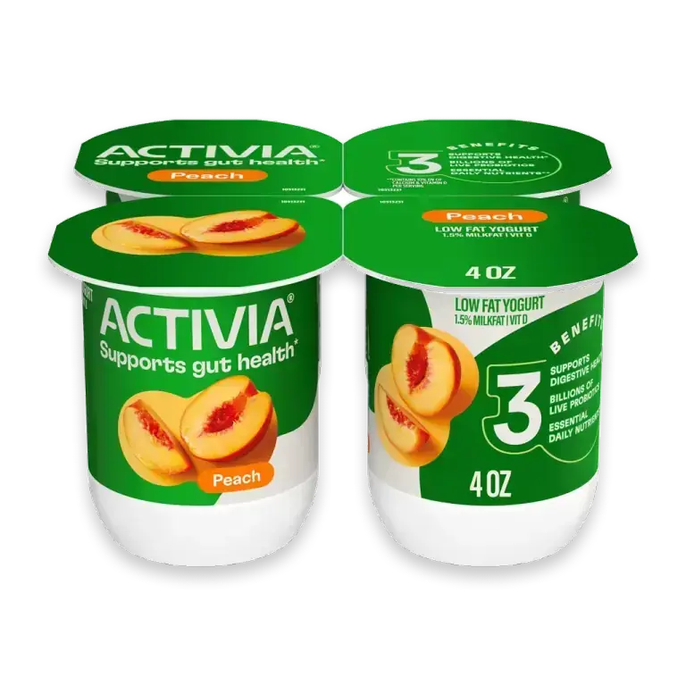 Peach Probiotic Low Fat Yogurt Cups