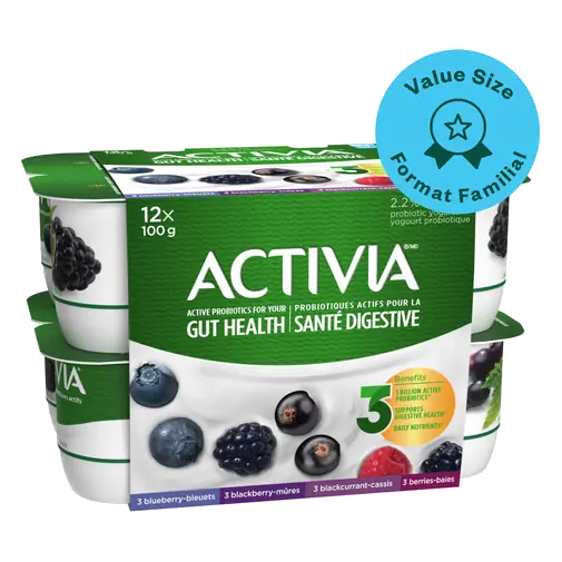 Probiotic Yogurt Blackberry Blueberry Blackcurrent Berries Value Size 12 x 100 g