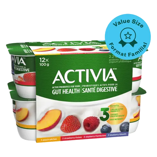 Probiotic Yogurt Strawberry Blueberry Raspberry Peach 12 x 100 g