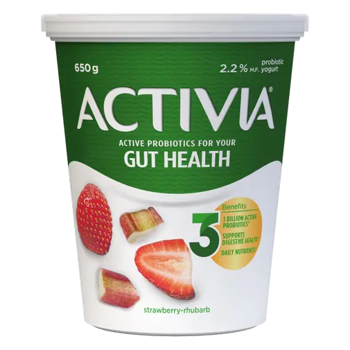 Probiotic Yogurt Strawberry Rhubarb Flavour 650 g