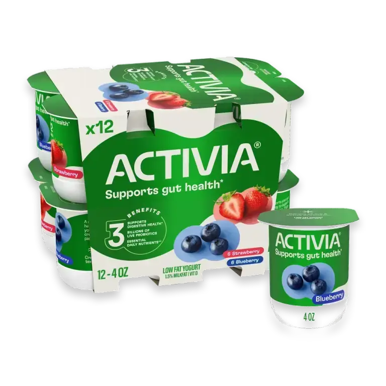 Strawberry & Blueberry Probiotic Low Fat Yogurt Cups