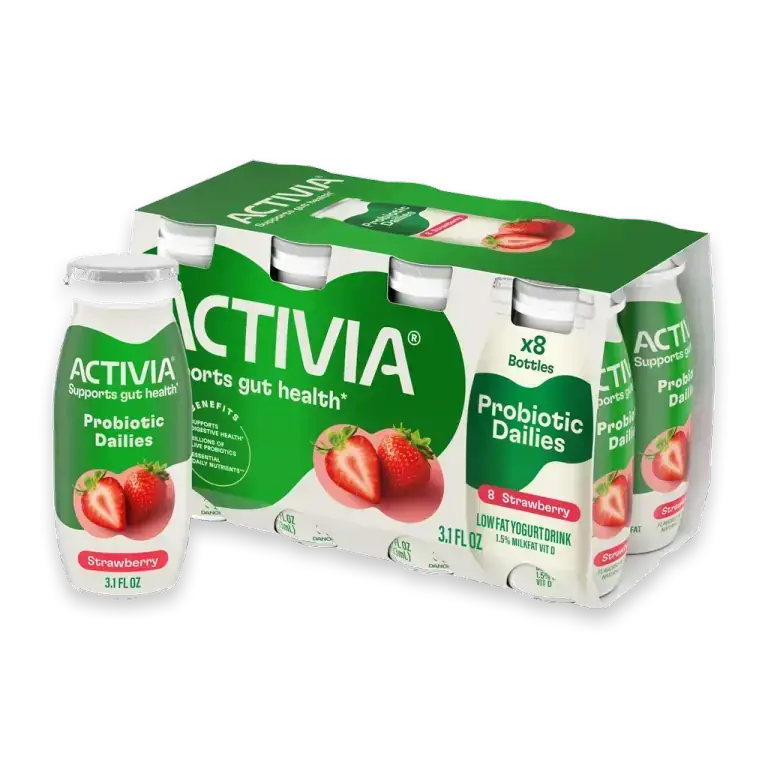 Strawberry Probiotic Dailies Low Fat Yogurt Drinks