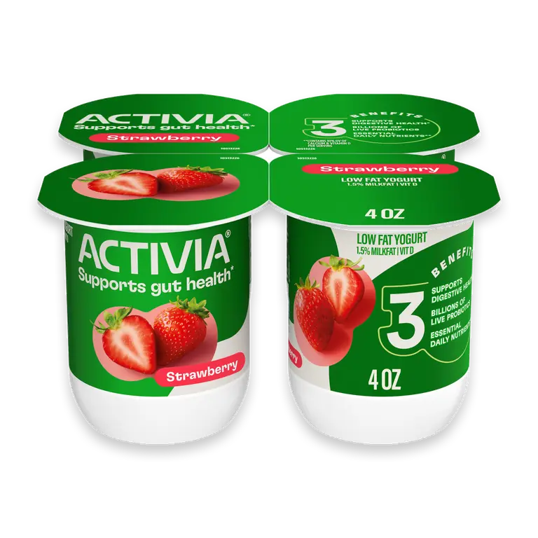 Strawberry Probiotic Low Fat Yogurt Cups