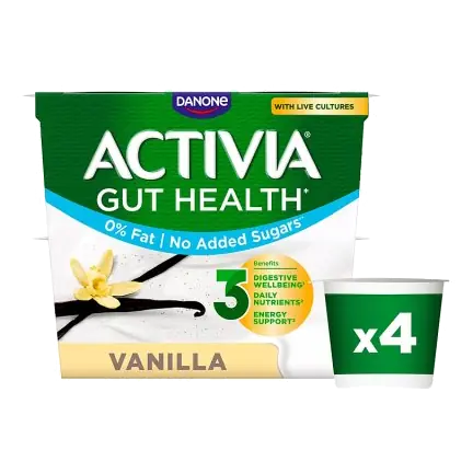Vanilla No Added Sugar Gut Health Yogurt Multipack