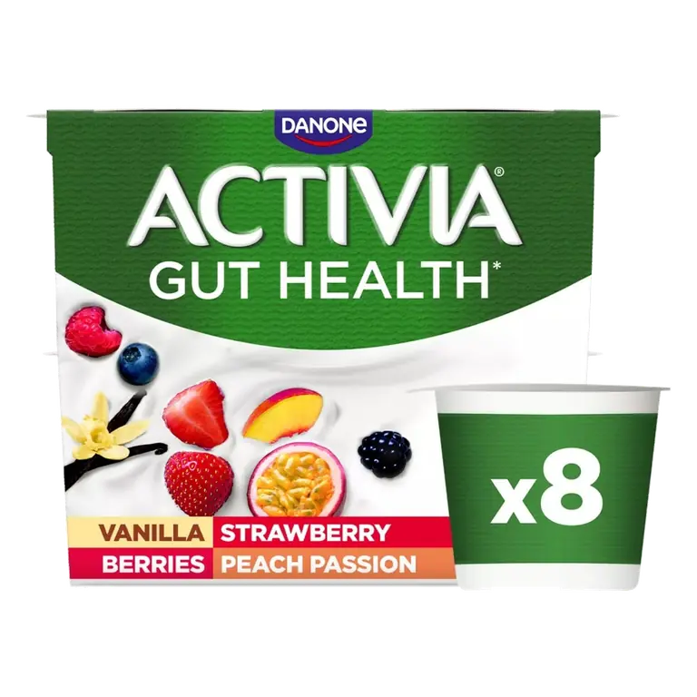 Vanilla,Peach Passion & Berries Gut Health Yoghurt Multipack
