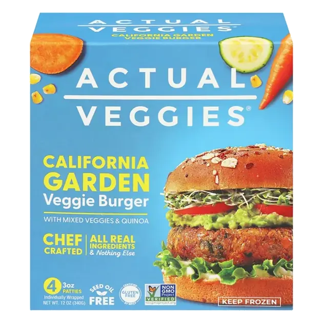 California Garden Veggie Burger with Mixed Veggies & Quinoa
