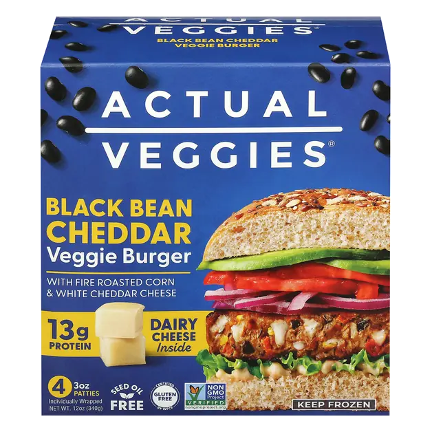 Chipotle Cheddar Veggie Burger - 4 ct Frozen
