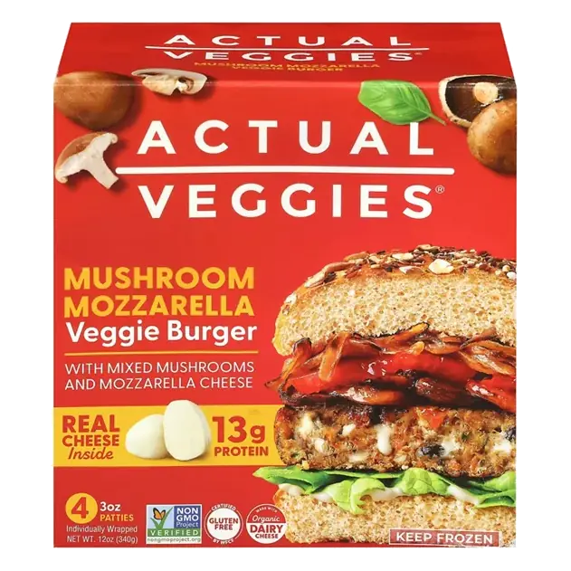 Mushroom Mozzarella Veggie Burger