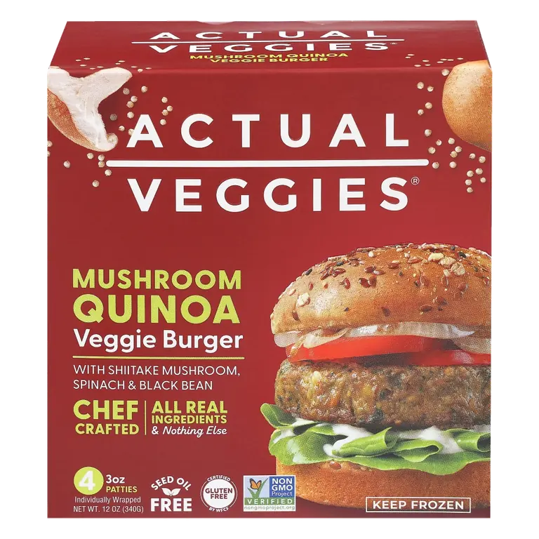 Mushroom Quinoa Veggie Burger