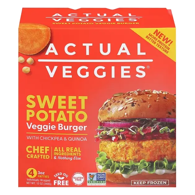 Sweet Potato Veggie Burger with Chickpea & Quinoa