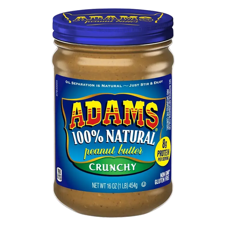 Adams Natural Crunchy Peanut Butter, 16oz
