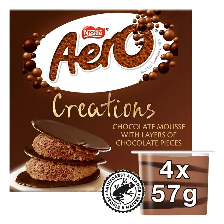Creations Milk Chocolate Mousse 4x57g
