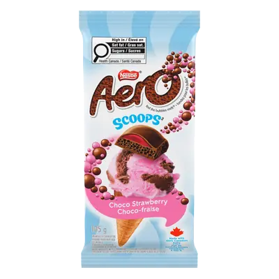 Nestlé Aero Chocolate Bar Scoops Choco Strawberry 105 g