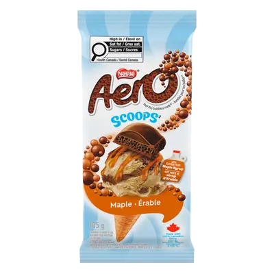 Nestlé Aero Chocolate Bar Scoops Maple 105 g