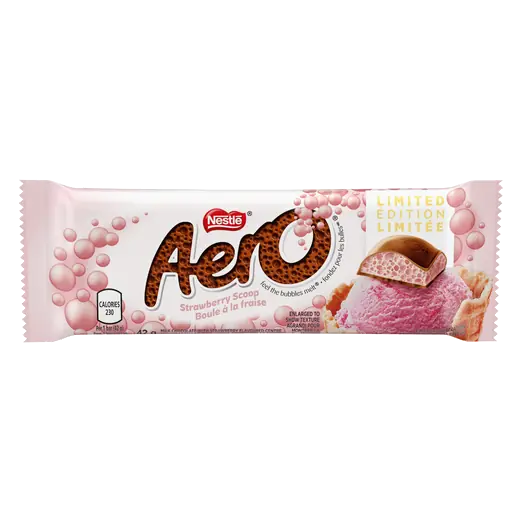 Nestlé Aero Chocolate Scoop Bar Strawberry 42 g