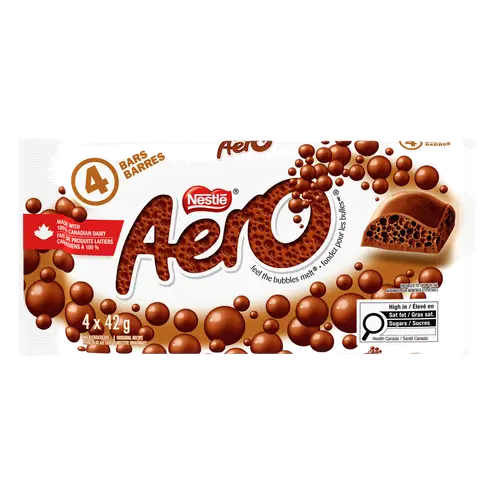 Nestlé Aero Milk Chocolate Bar 4 x 42 g