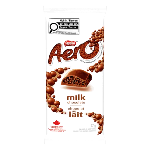 Nestlé Aero Milk Chocolate Bar 97 g
