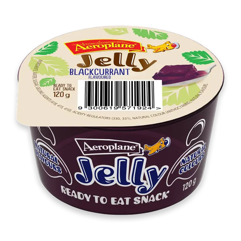 Ready To Eat Jelly Cup Snack Blackcurrant Flavour