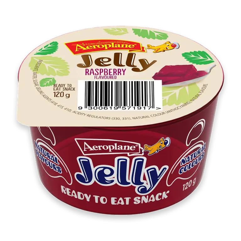 Ready To Eat Jelly Cup Snack Raspberry Flavour