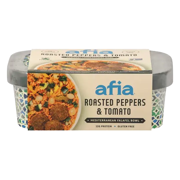 Falafel Bowl, Mediterranean, Roasted Pepper & Tomato