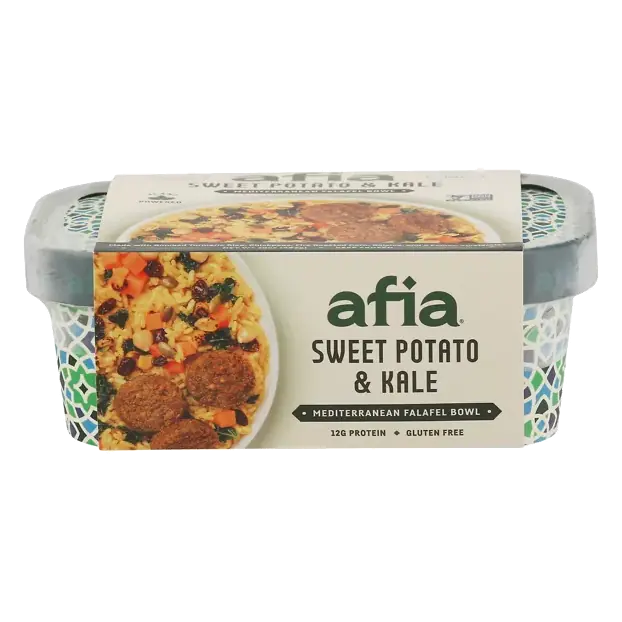 Falafel Bowl, Sweet Potato & Kale, Mediterranean