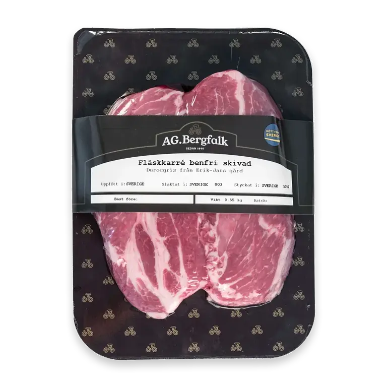 Fläskkarré benfri skivad ca 500g