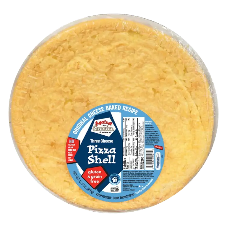 Three Cheese Gluten Free Pizza Shell