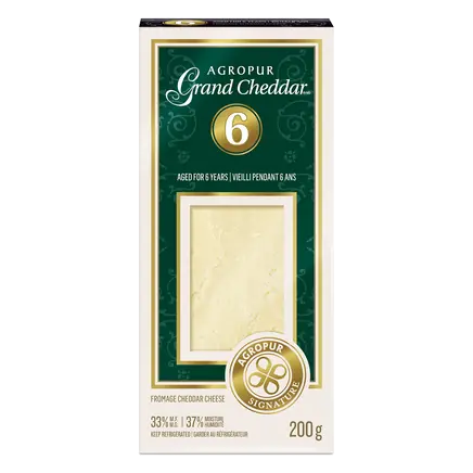 Agropur Grand Cheddar 6 Years-Old Cheese 200 g