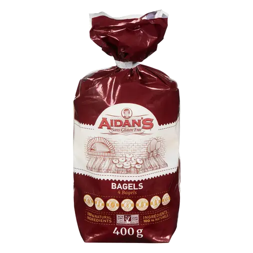 Aidan's Gluten-Free Bagels 400 g (frozen)