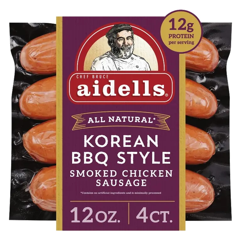 Aidells Korean BBQ Chicken Sausage Links, 12oz
