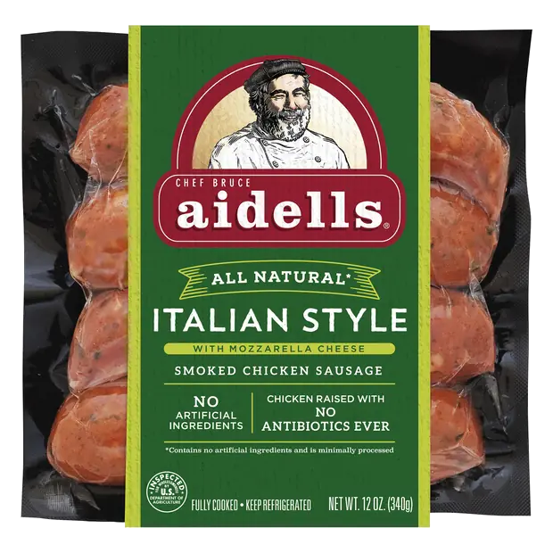 Natural Italian Style w/Mozzarella Smoked Chicken Sausage - 4 ct