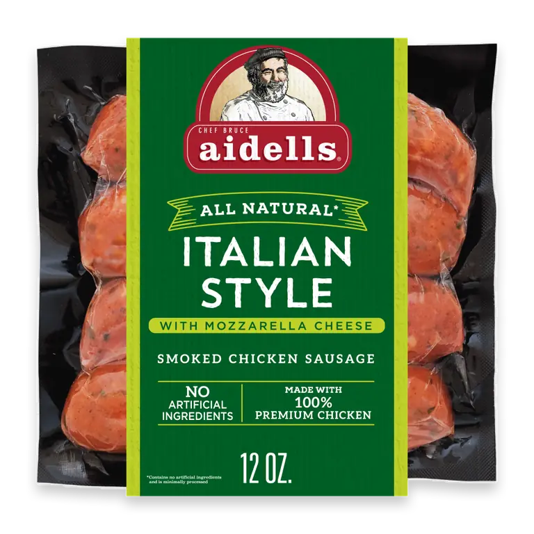 Smoked Chicken Sausage Italian Style with Mozzarella Cheese