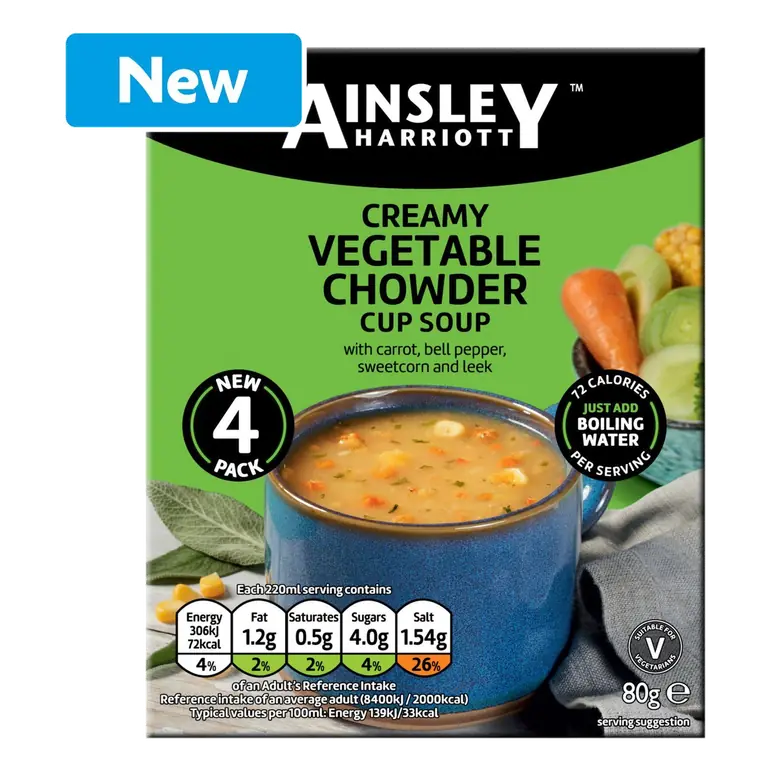t Creamy Vegetable Chowder Cup Soup 80g