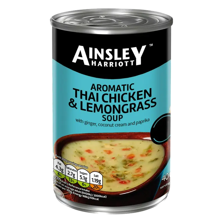 Ainsley Harriott 400g Aromatic Thai Chicken & Lemongrass Soup
