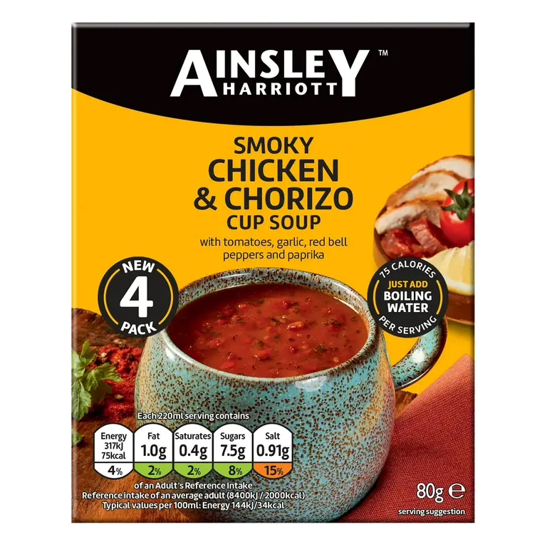 Smoky Chicken & Chorizo Cup Soup x4 80g