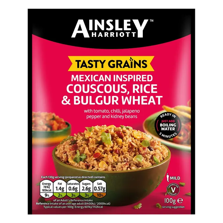 Tasty Grains Mexican Couscous, Rice & Bulgur Wheat 100g