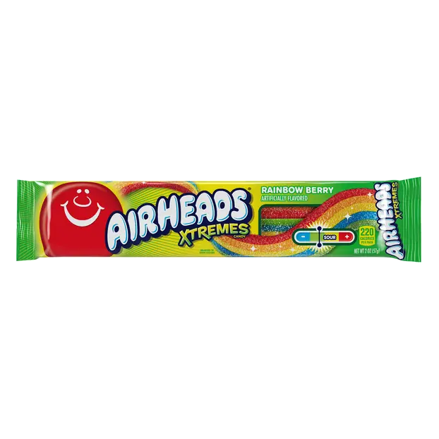 Air Heads Extremes Rainbow Berry Sour Chewy Candy