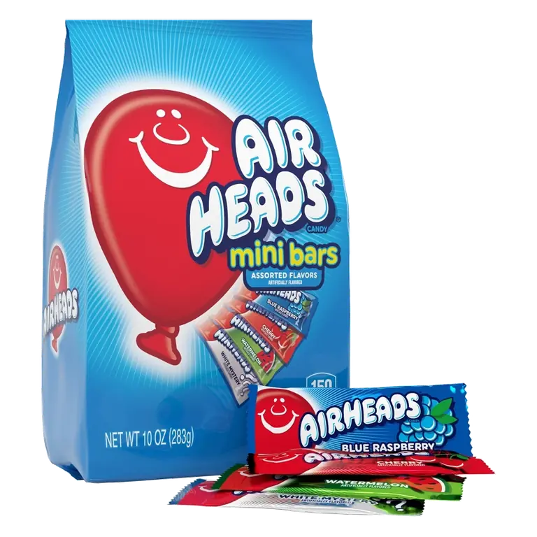 Airheads Mini Bars Gusset Bags Chewy Candy, 10oz