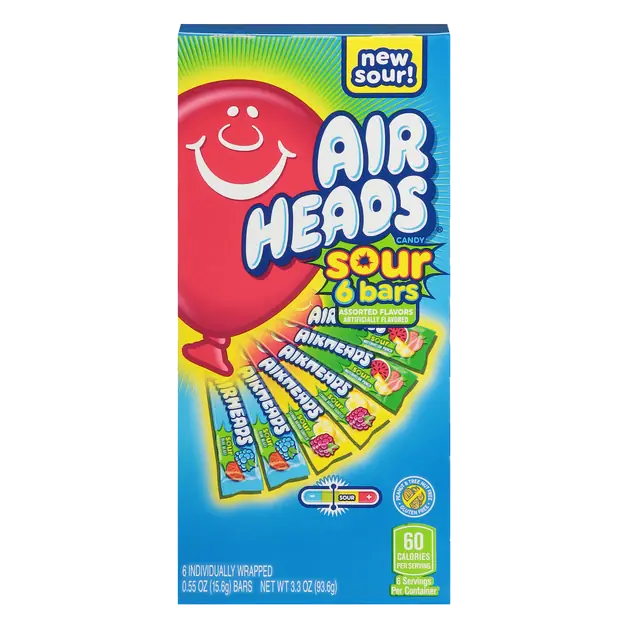 Sour Assorted Flavors Candy - 6 ct