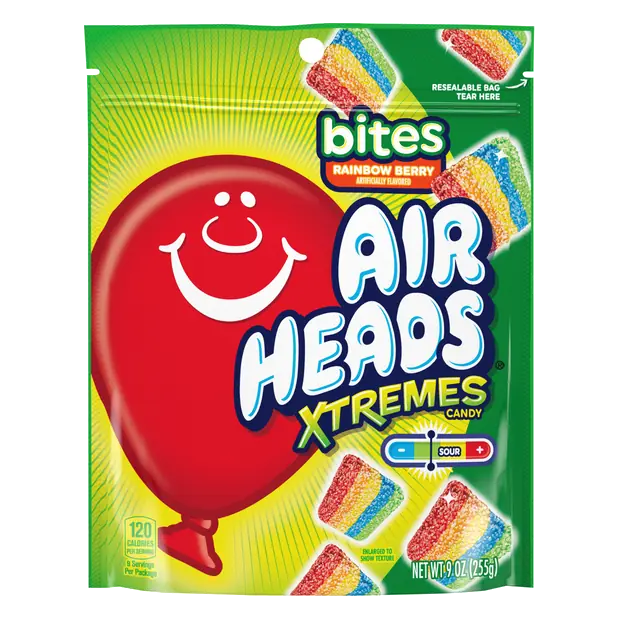 Xtremes Rainbow Berry Sour Chewy Candy